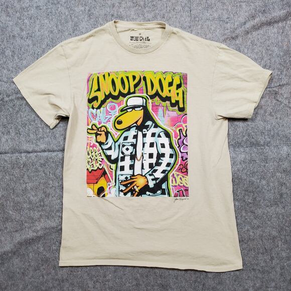 Joe Cool Tops - Snoop Dogg Joe Cool Shirt Womens Medium Graffiti Hip Hop Streetwear Music Y2K 90